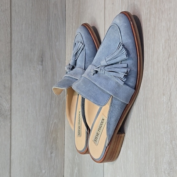 Steve Madden Women Tassel Magan Leather The Pointed Toe Heels Shoes sz 5.5M - Picture 2 of 13